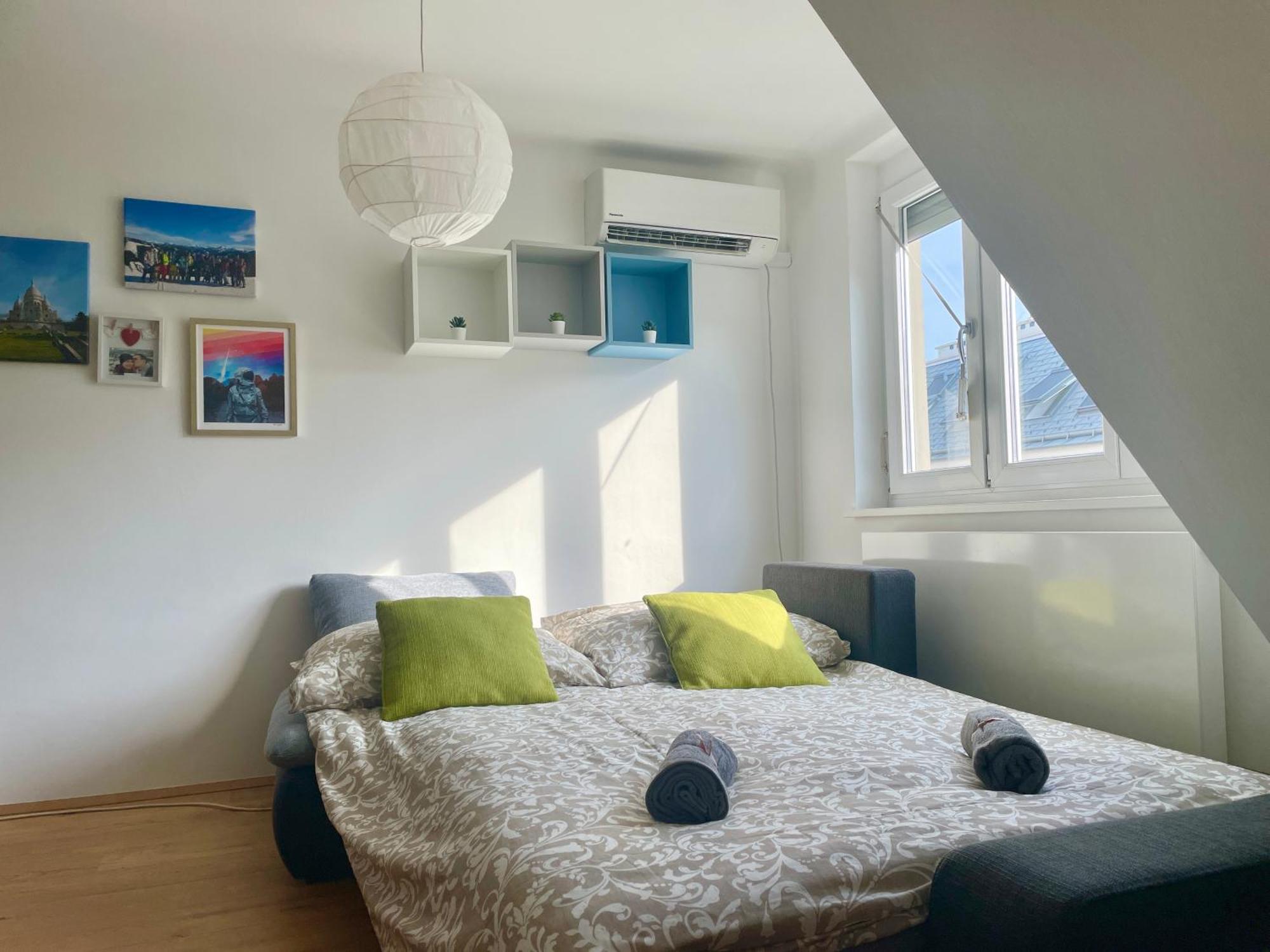 60 M2 Central Rooftop Apartment With Ac Bécs Kültér fotó